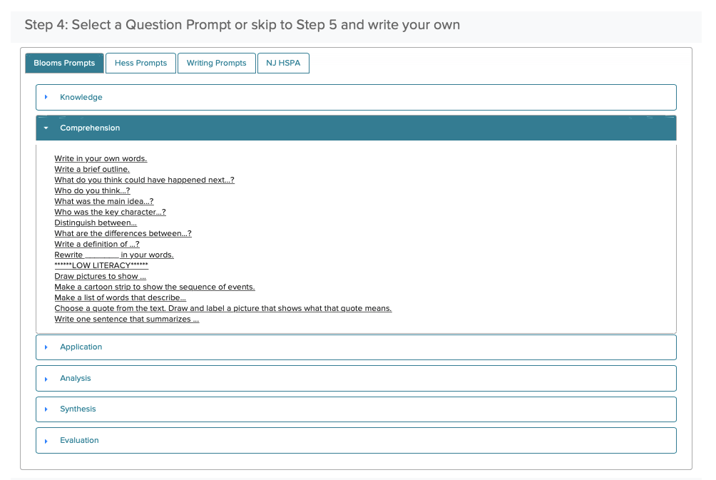 general comprehension questions, comprehension question examples, students reading questions