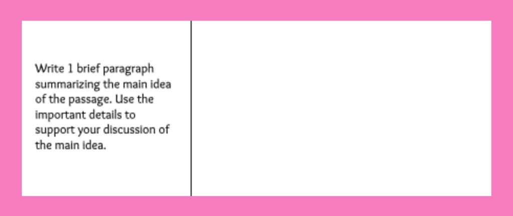 summarizing graphic organizer example 