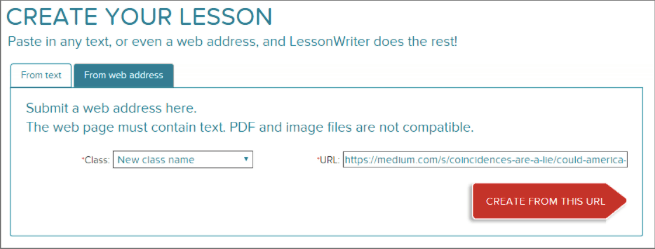 make lessons online from online articles