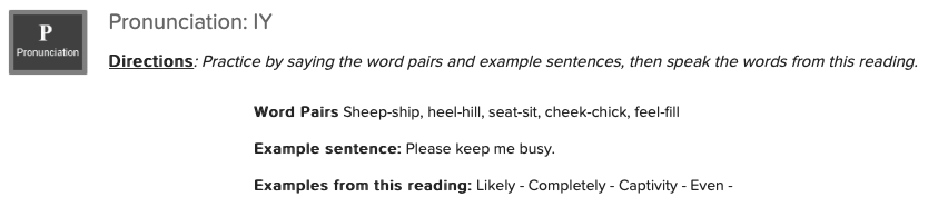 pronunciation example